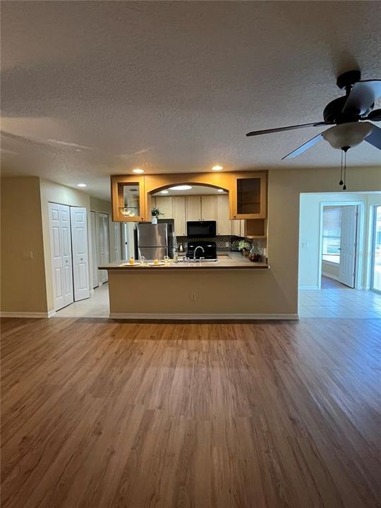 View of Kitchen from Living Dining Area