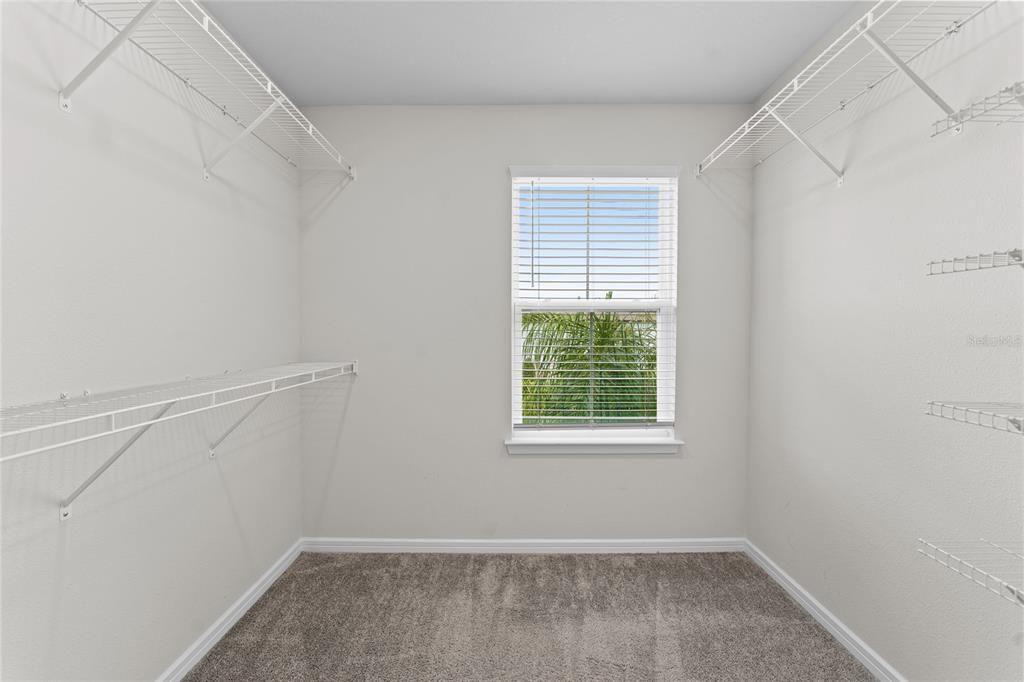 HUGE walk-in closet!