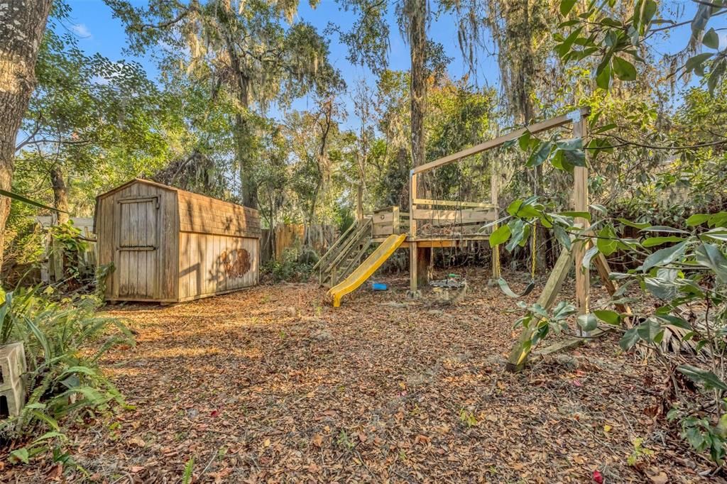 Kids playground! (And additional storage shed!)