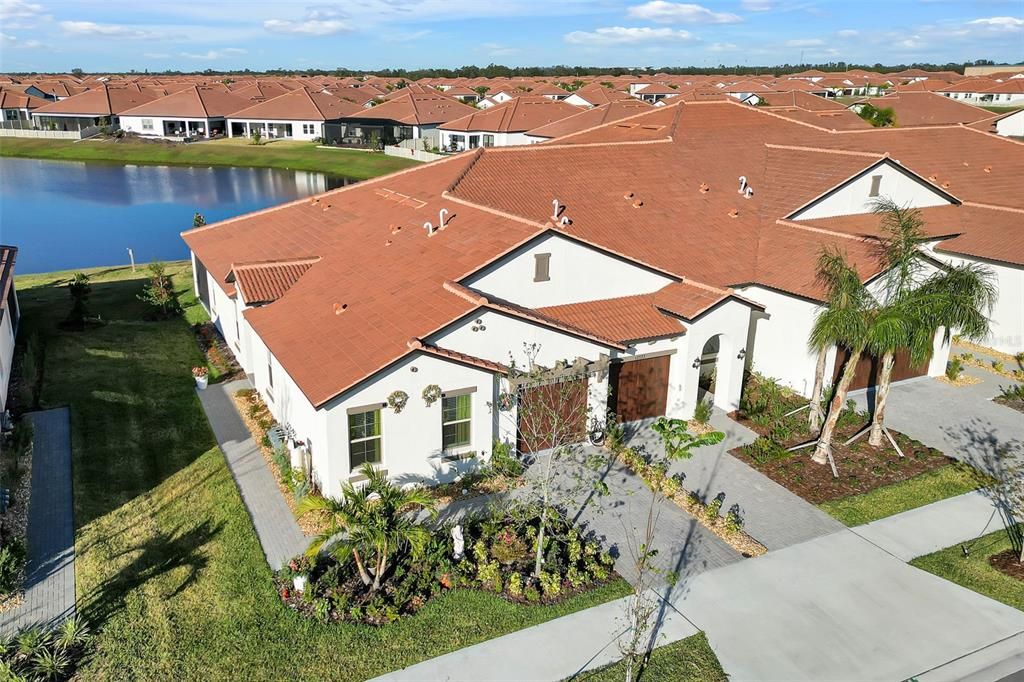 Aerial View above the Home