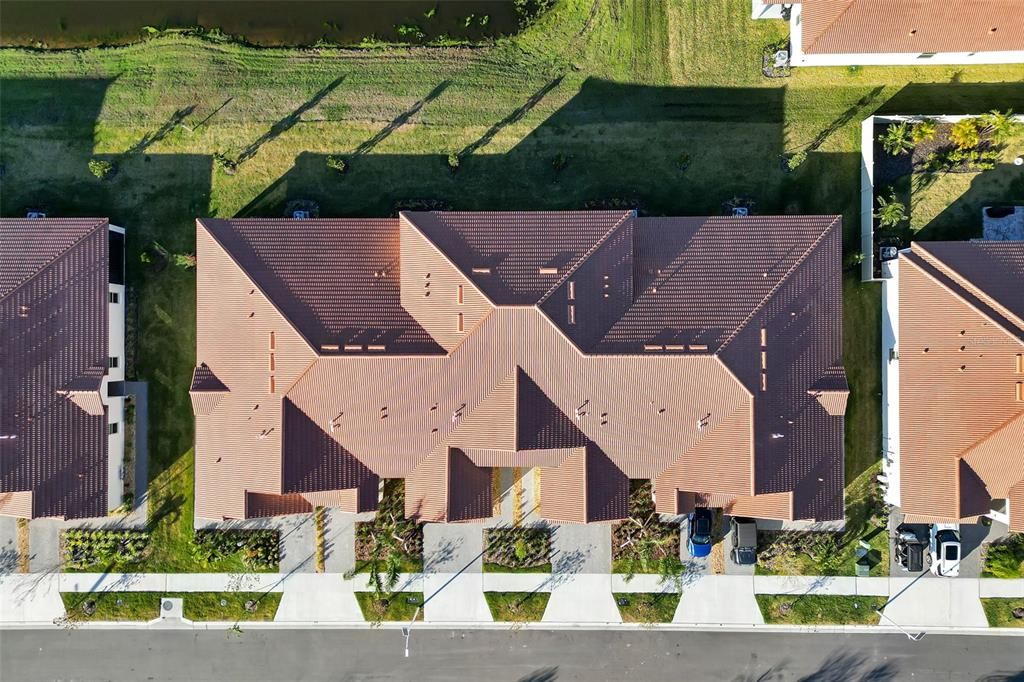 Aerial View above the Home