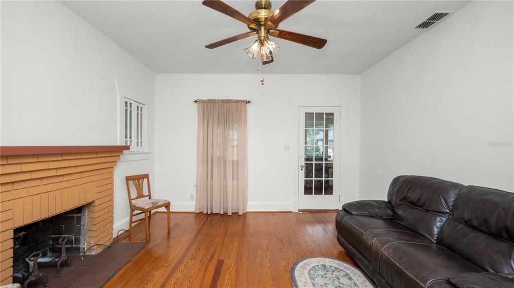 View of living room from dining room