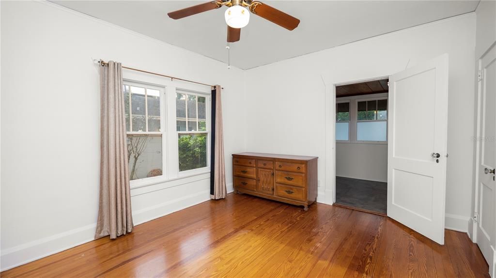 View of master bedroom from bedroom door