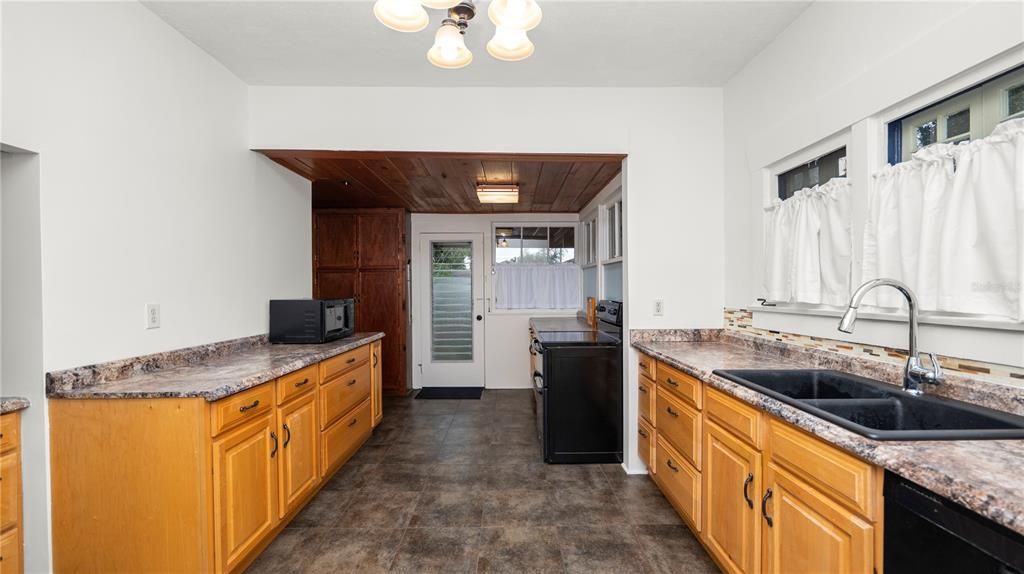 View of kitchen from dinging room