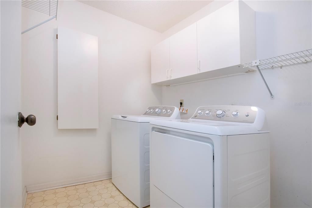 Dedicated interior laundry room