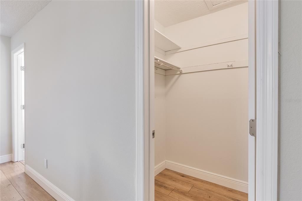 Walk in closet in Primary bedroom