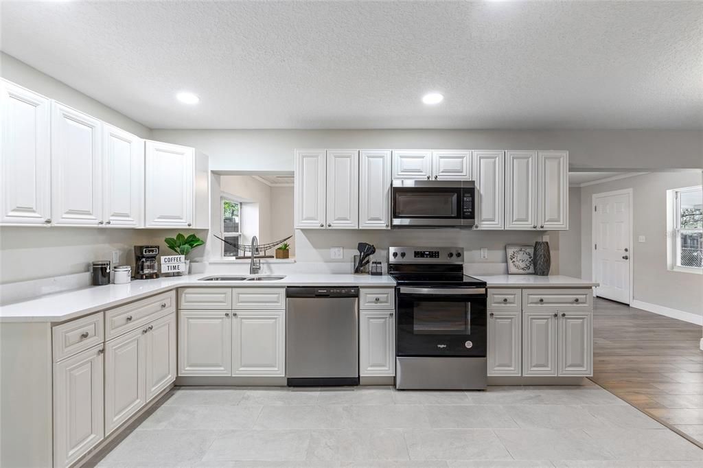 new stainless steel appliances