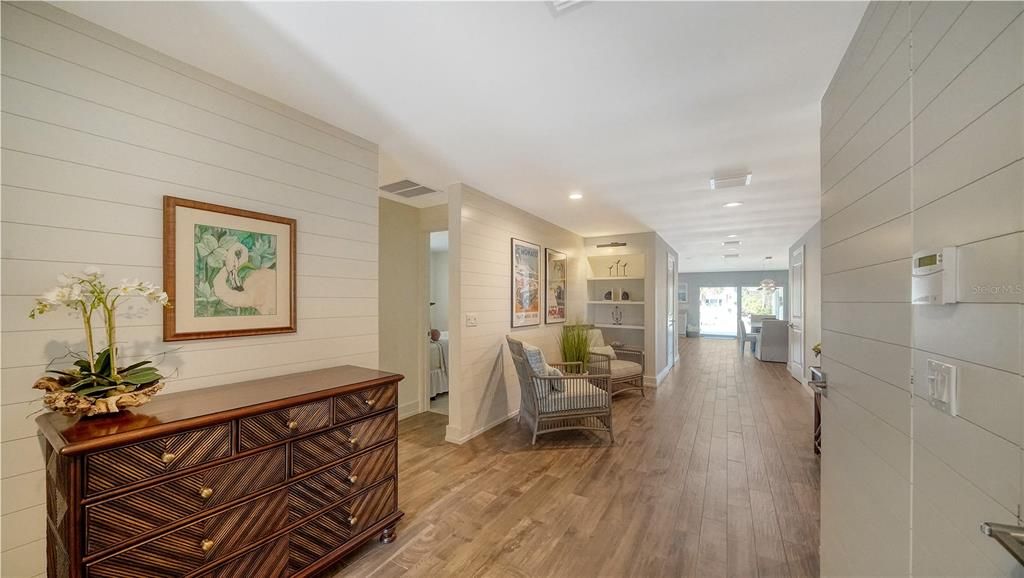 Open and inviting foyer showcases the coastal charm and vibe.