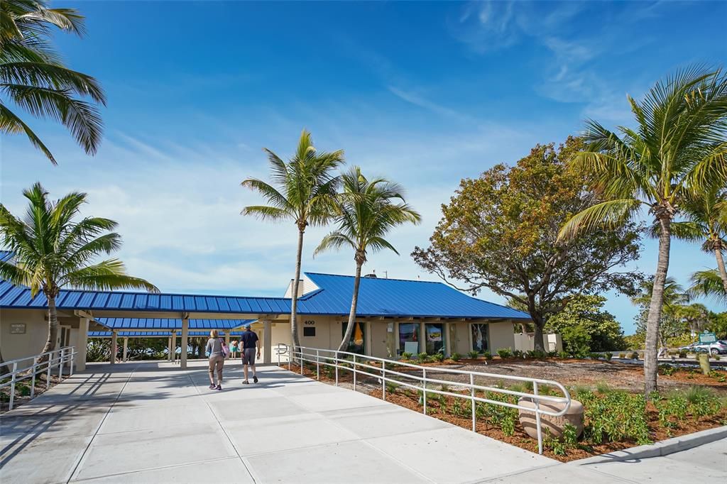 Lido Beach offers pavilion, pool, and resroom facilities.