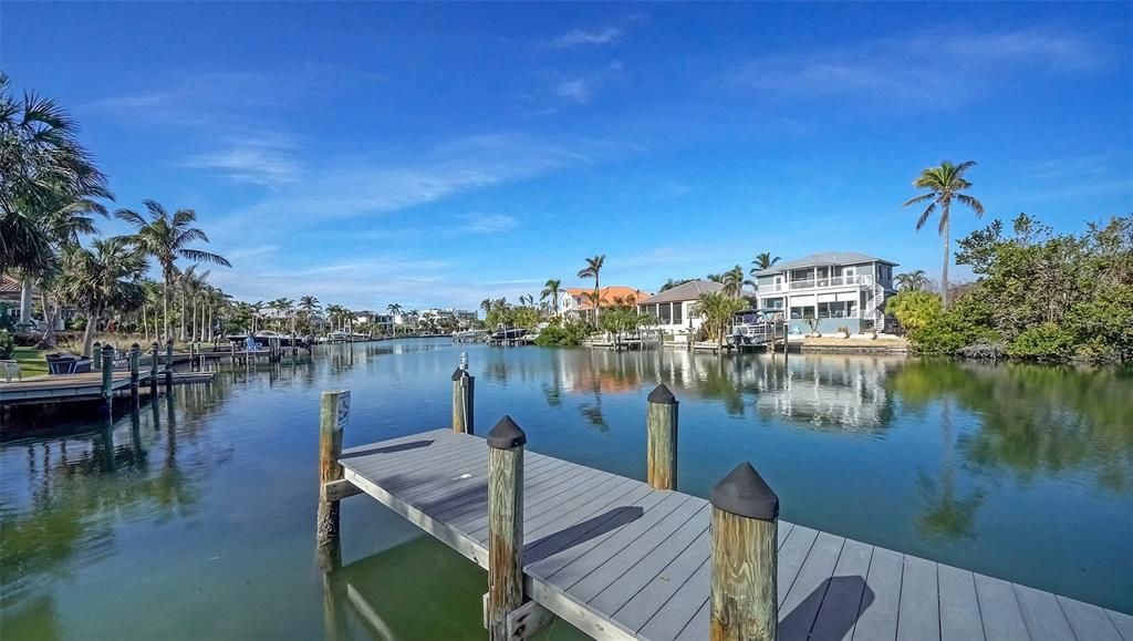 The views are amazing from the dock where you can often see dolphins and manatee.