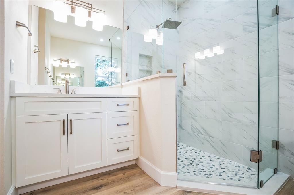 Master Bath with second vanity and shower