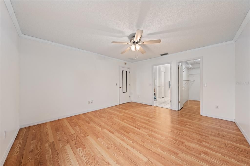 Primary Bedroom with ensuite bathroom and closet