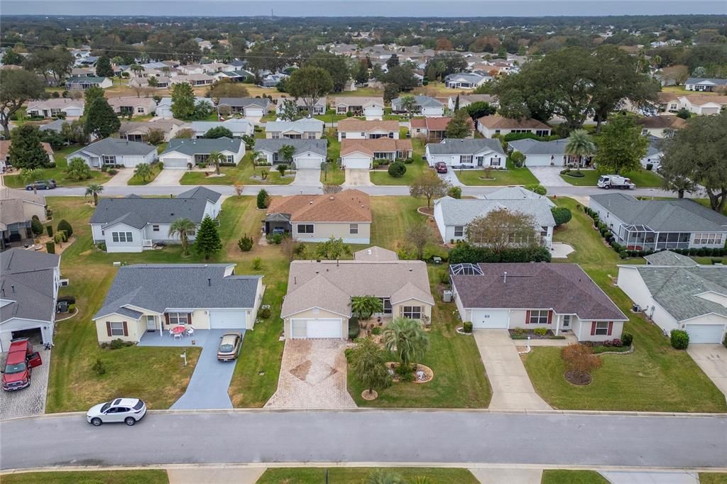 Aerial front view.