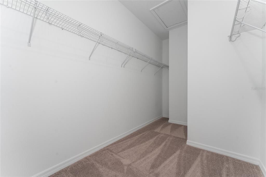 Main bedroom walk in closet