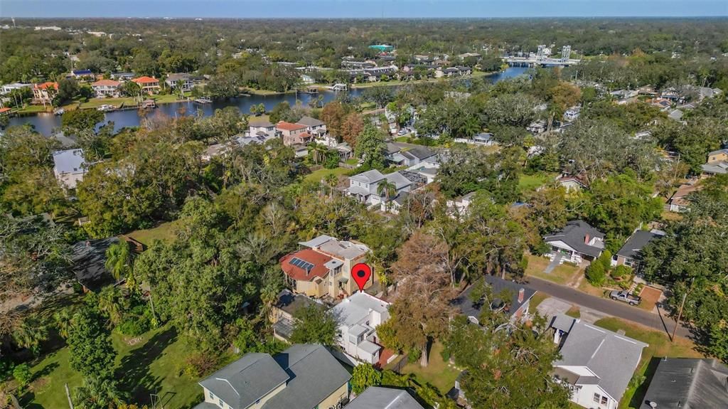 A few steps out the front yard and to the left is the river and parks for your enjoyment.