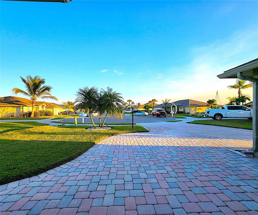 View from the front door of the cul-de-sac