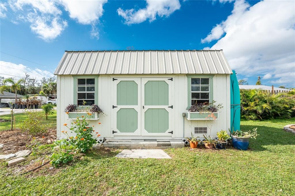 YARD WITH SHED