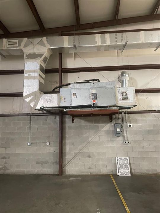 AC Unit inside Warehouse