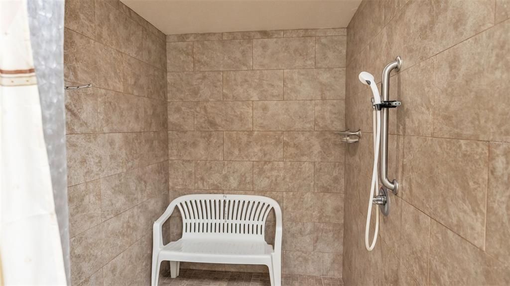 West Side Ladies' Locker Room Shower - Wheelchair Accessible