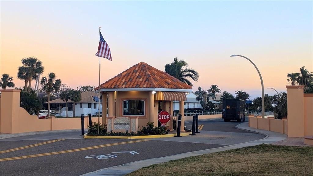 24-hr security guard station entrance