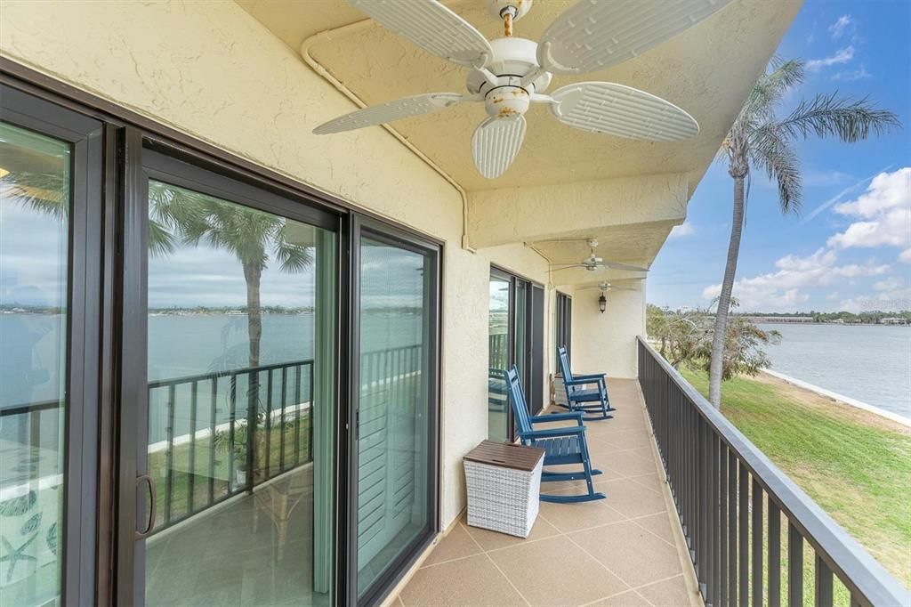 Patio located off of the living room and both bedrooms.