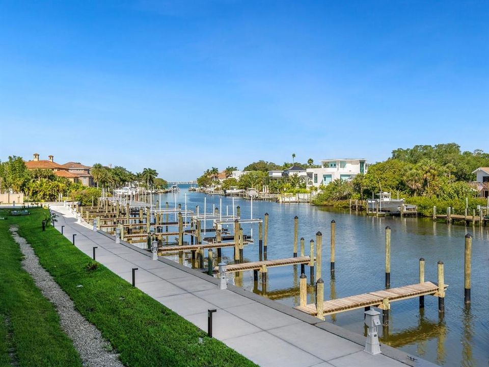 Relaxing walk along the boat docks