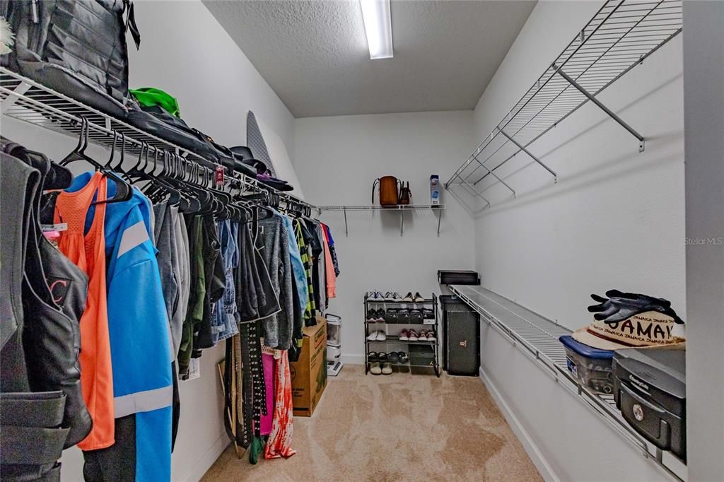 Primary walk-in closet