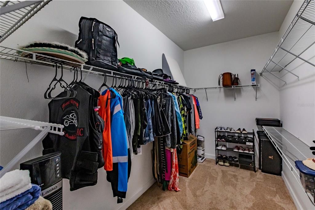 Primary walk-in closet