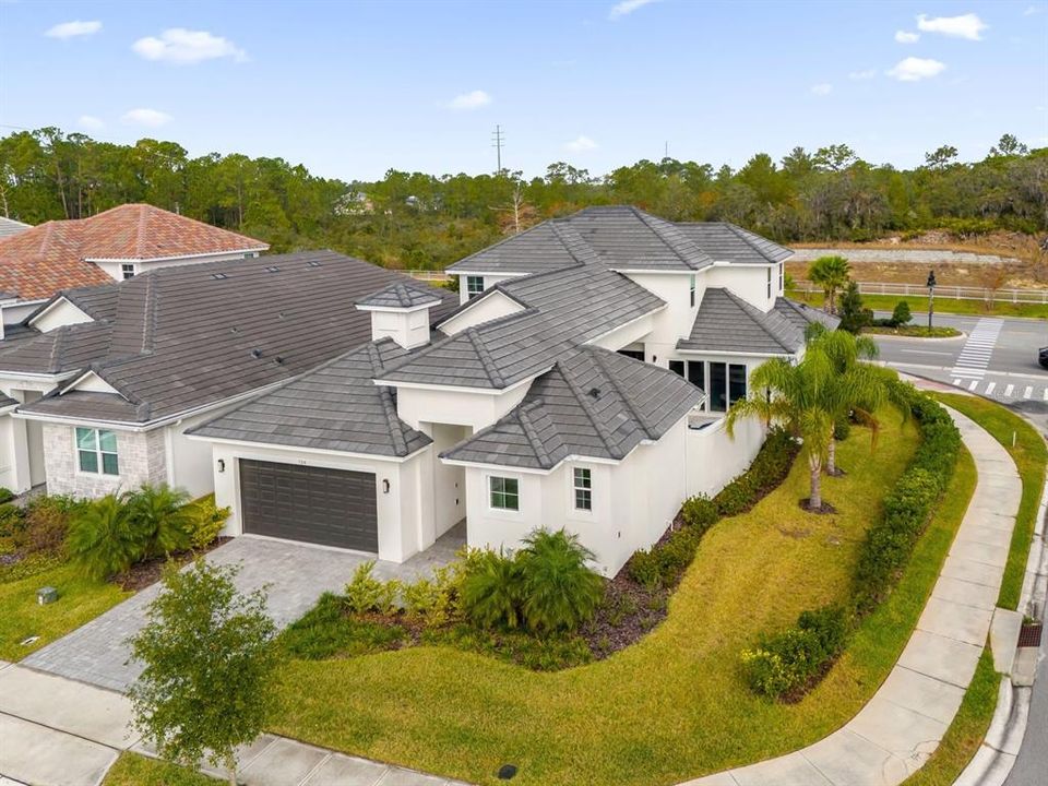 Aerial view of the property