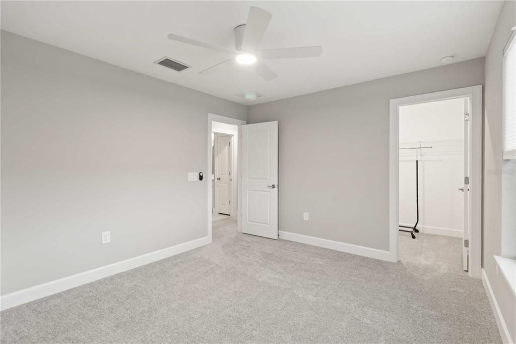 large walk in closet 3rd bedroom