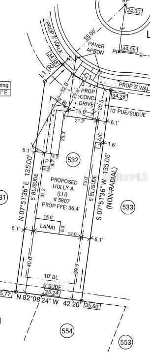 5807 Laurelcrest Glen preliminary plot plan