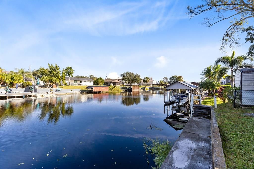 Canal View in back of home