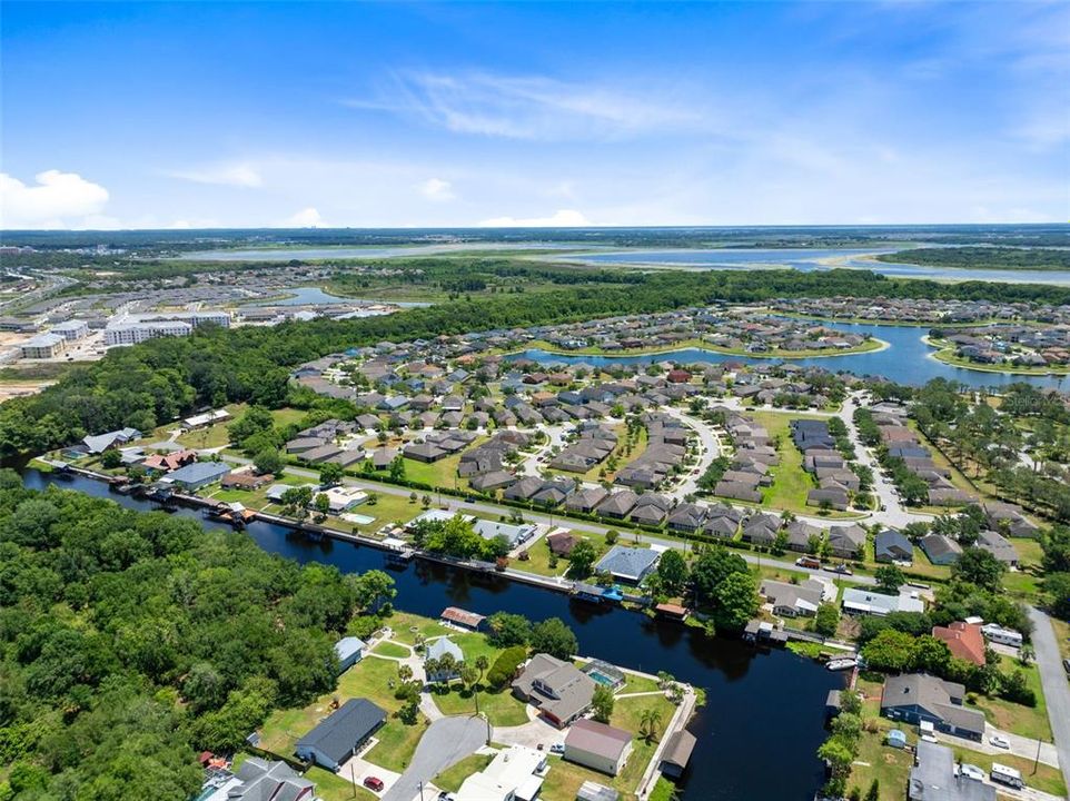 Canals lead to Lake Tohopekaliga