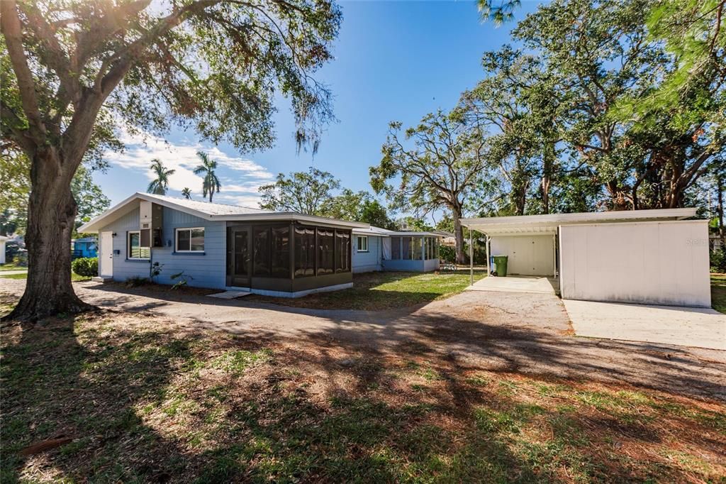 Lanai, Carport and Shed