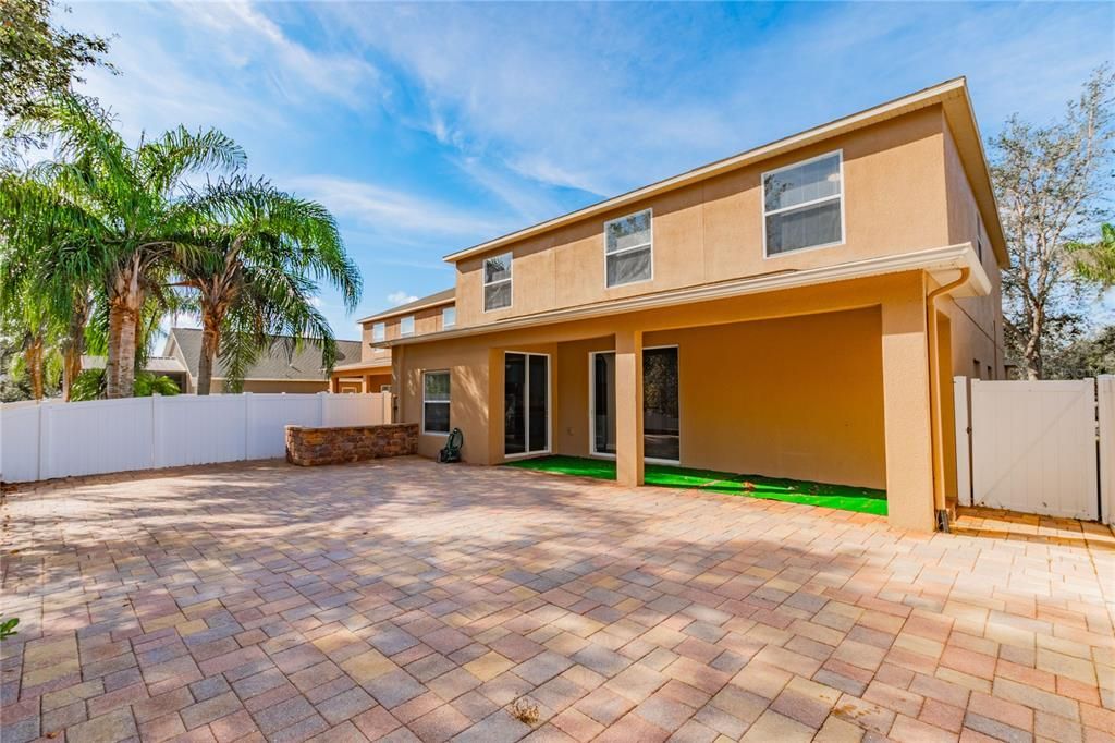 Extended Brick paved Lanai