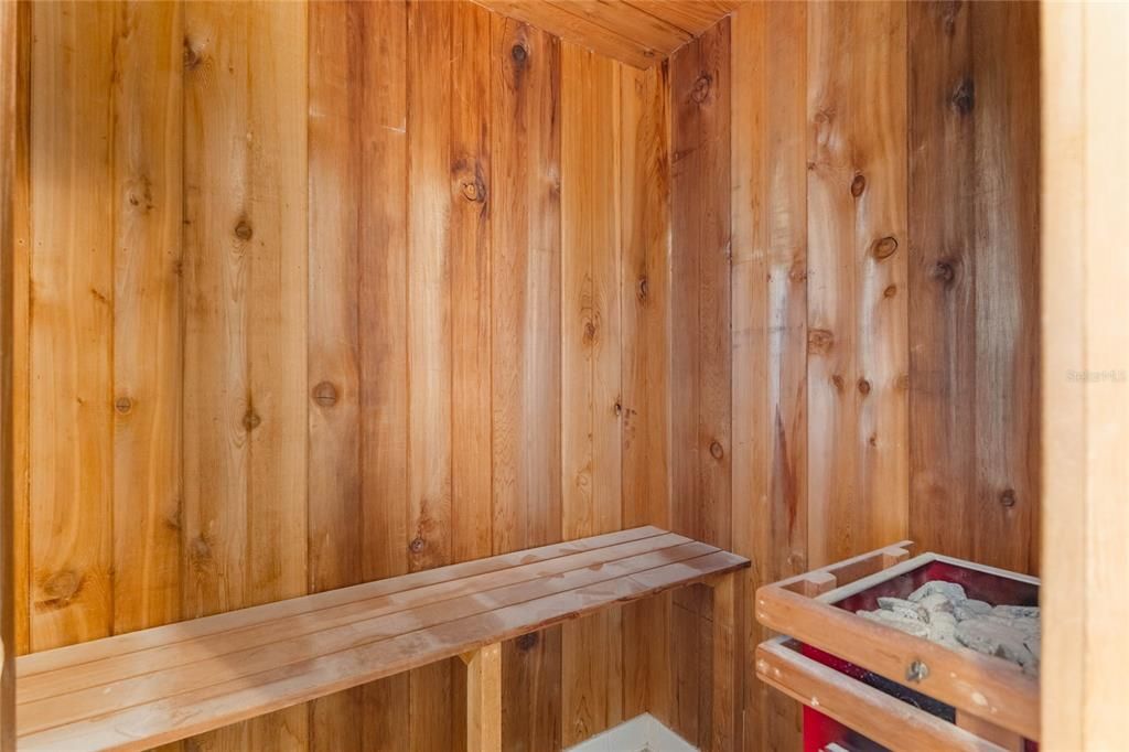 Sauna in Primary Bathroom