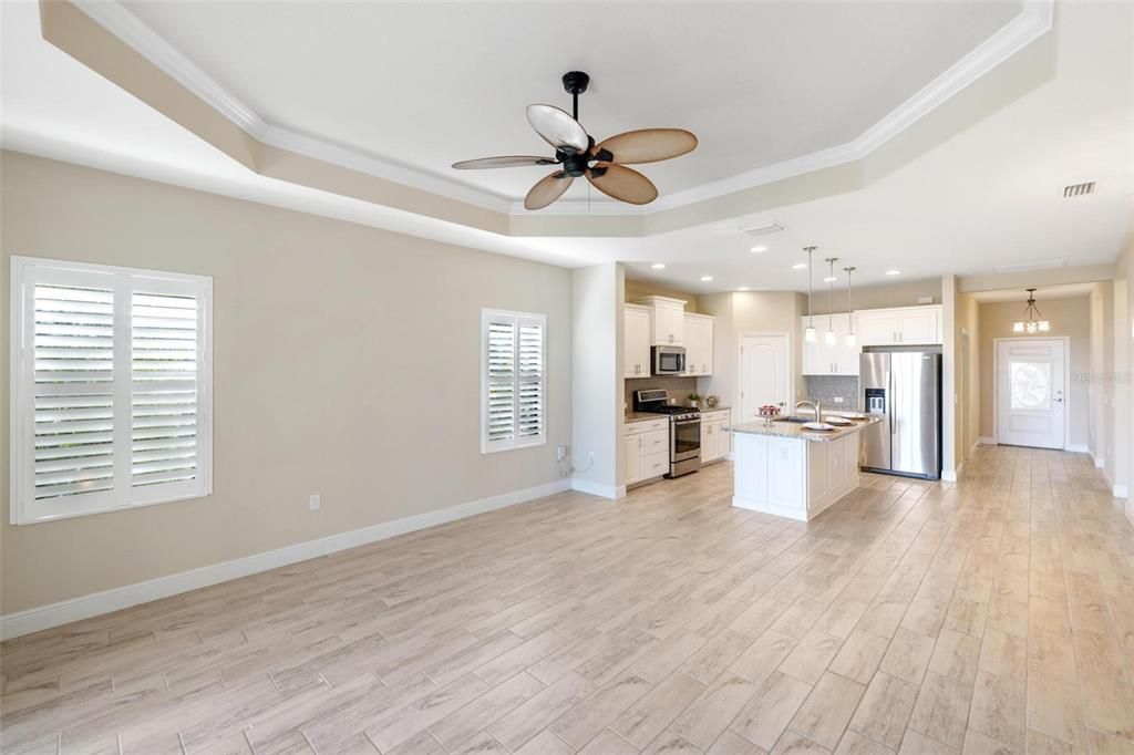 Coffered ceiling