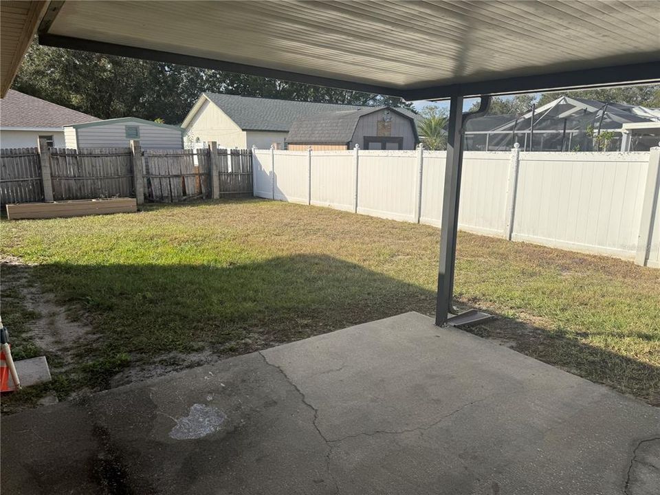 Back covered patio