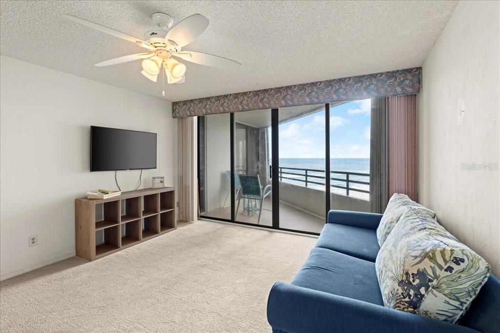 Living room with an ocean view