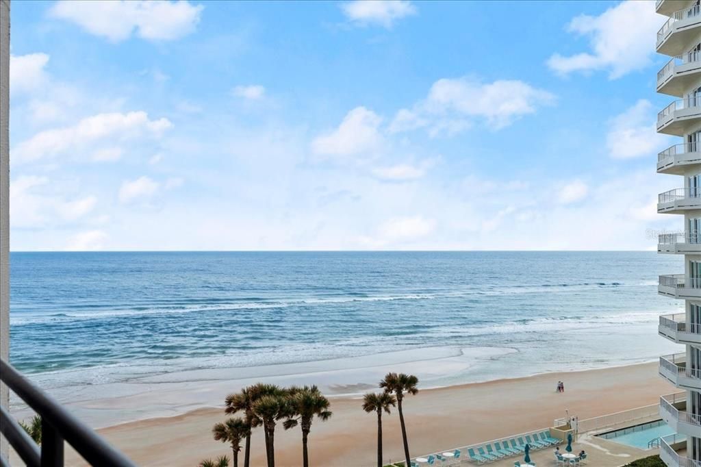 View from balcony of the Atlantic Ocean