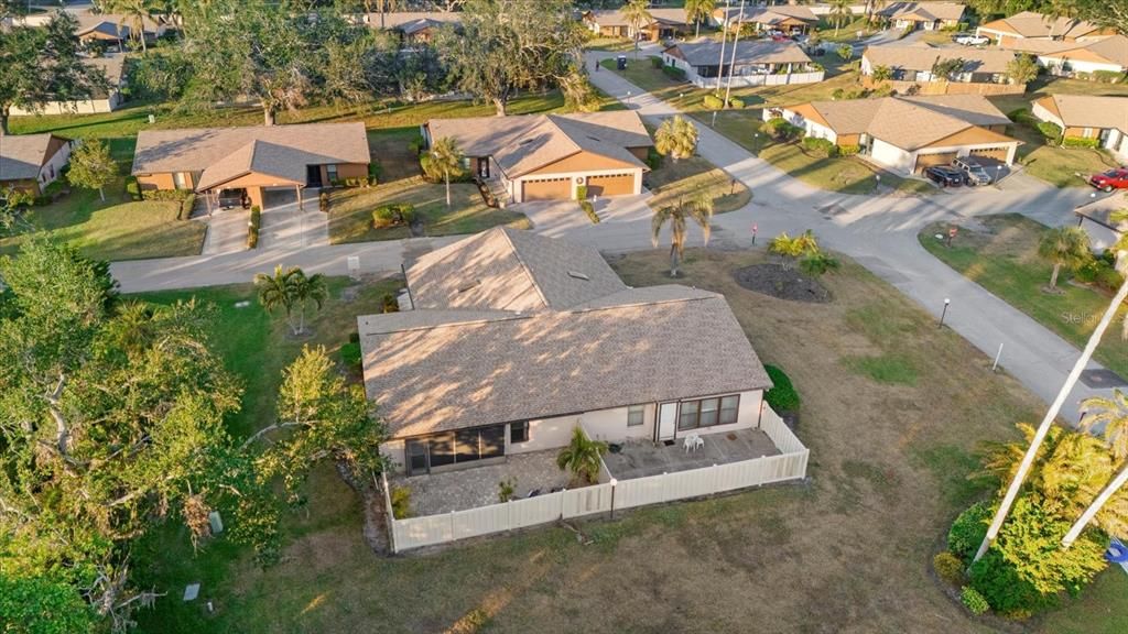 Rear Elevation, Aerial View