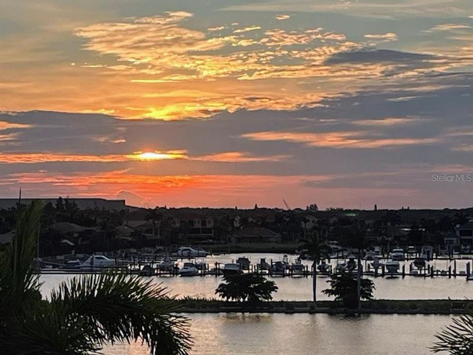 beautiful sunrise from unit balcony