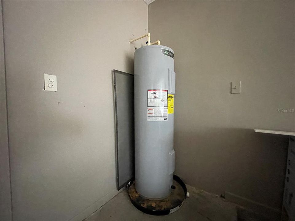 New water heater.