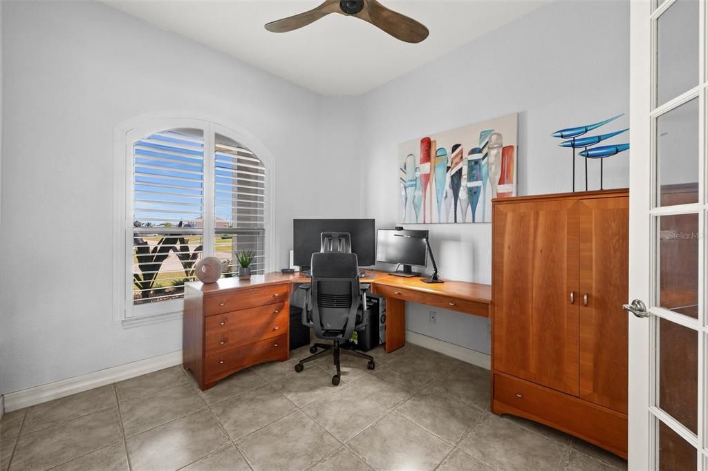 Private office with French Doors