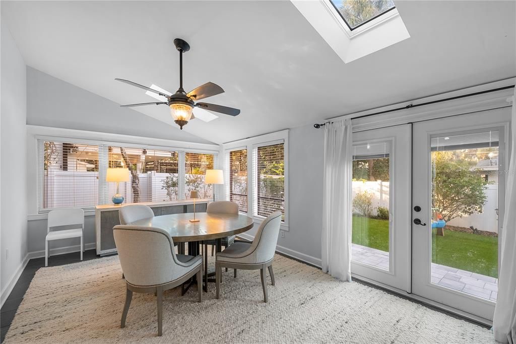 Sunroom used as Dining Room