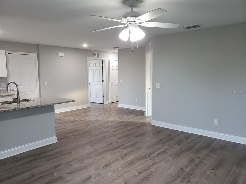 Open floor plan - living room view