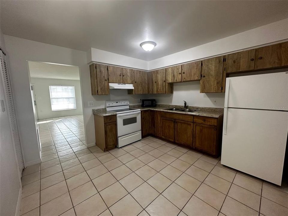 Kitchen (Living Room View)