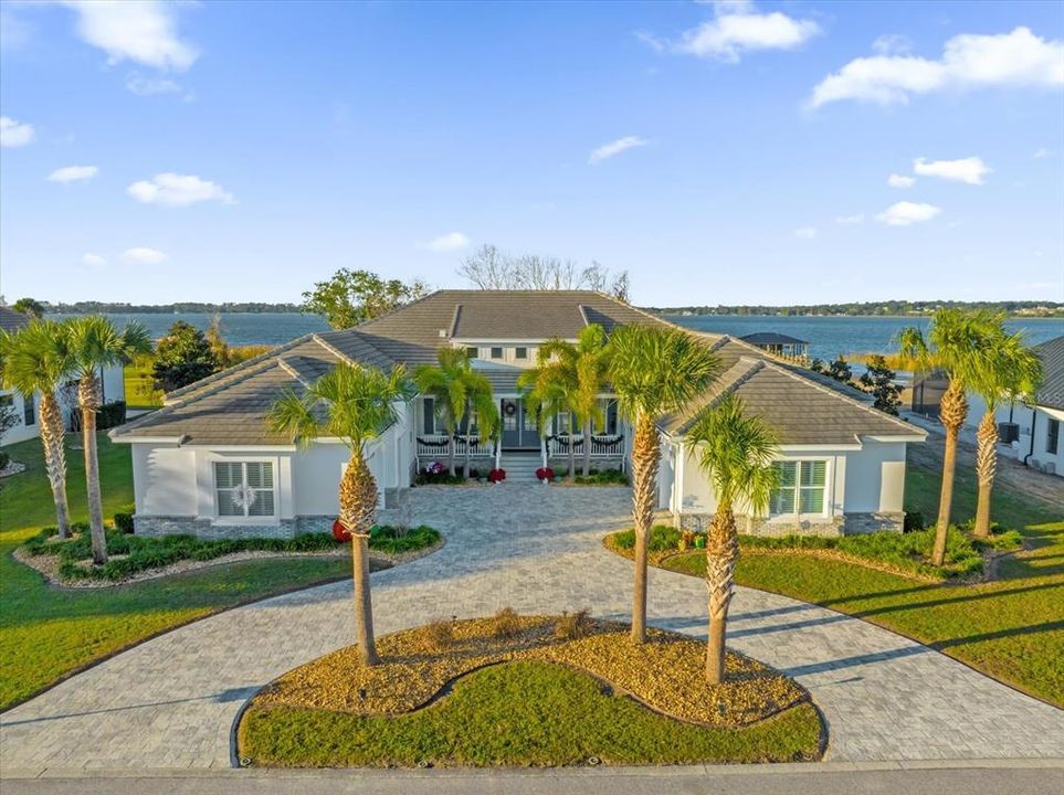 Front of house with Lake Dora view