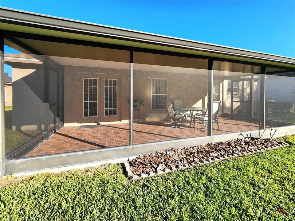 Rear Patio w/ French Doors