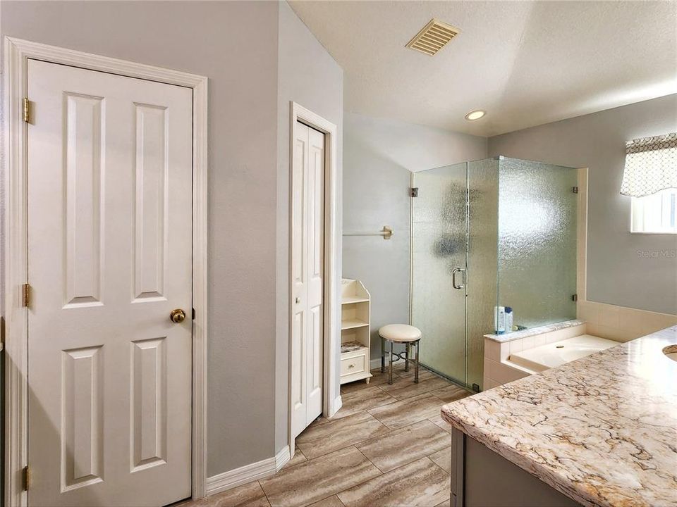 Master Bath Toilet Closet and Linen Closet